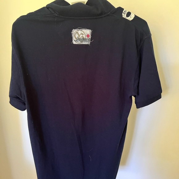 Mens Size Small England Victorious One Goal One Team One Nation Navy Polo Shirt - Picture 4 of 8